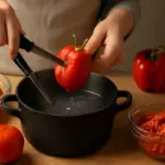 Qual è la migliore tecnica per pelare facilmente pomodori e peperoni? Il dettaglio che accelera tutto
