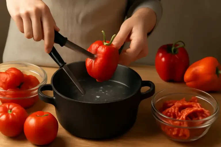 Qual è la migliore tecnica per pelare facilmente pomodori e peperoni? Il dettaglio che accelera tutto